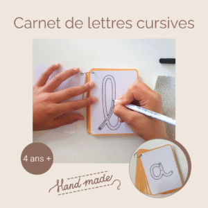 lettres à tracer cursif