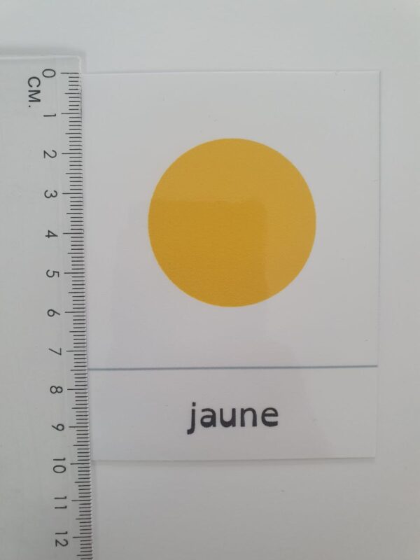 cartes de nomenclature couleurs