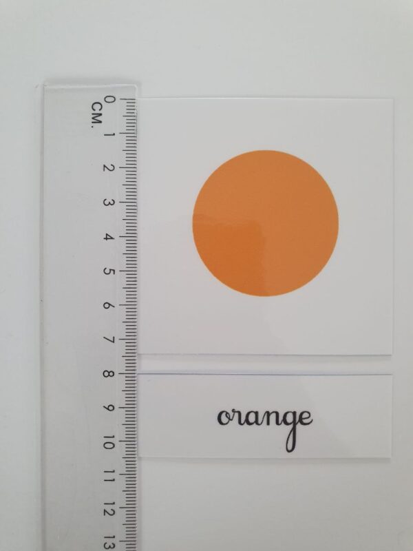 cartes de nomenclature couleurs