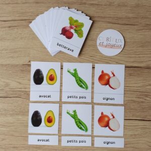 Cartes de nomenclature - Légumes