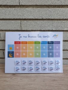 fiche rituel "je me brosse les dents"