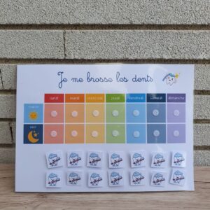 fiche rituel "je me brosse les dents"