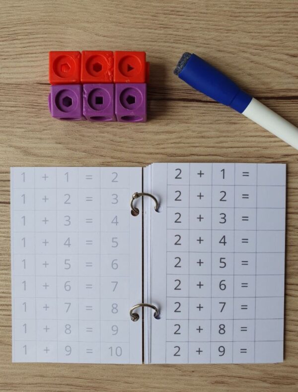 livret de tables d'additions autocorrectif