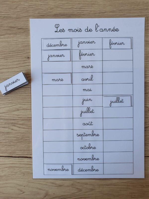 J'apprends les mois de l'année – Image 3
