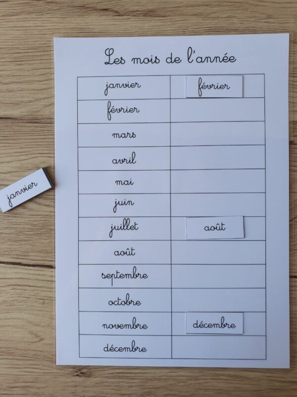 J'apprends les mois de l'année – Image 4
