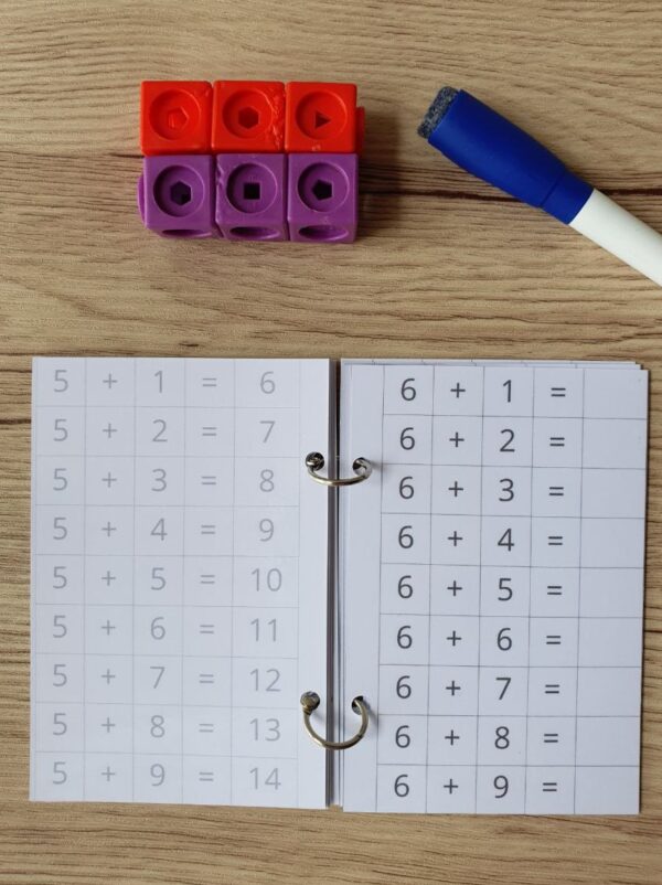livret de tables d'additions autocorrectif