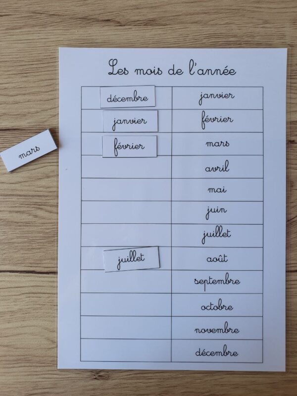 J'apprends les mois de l'année – Image 5