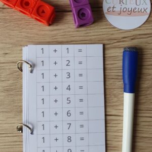 livret de tables d'additions autocorrectif