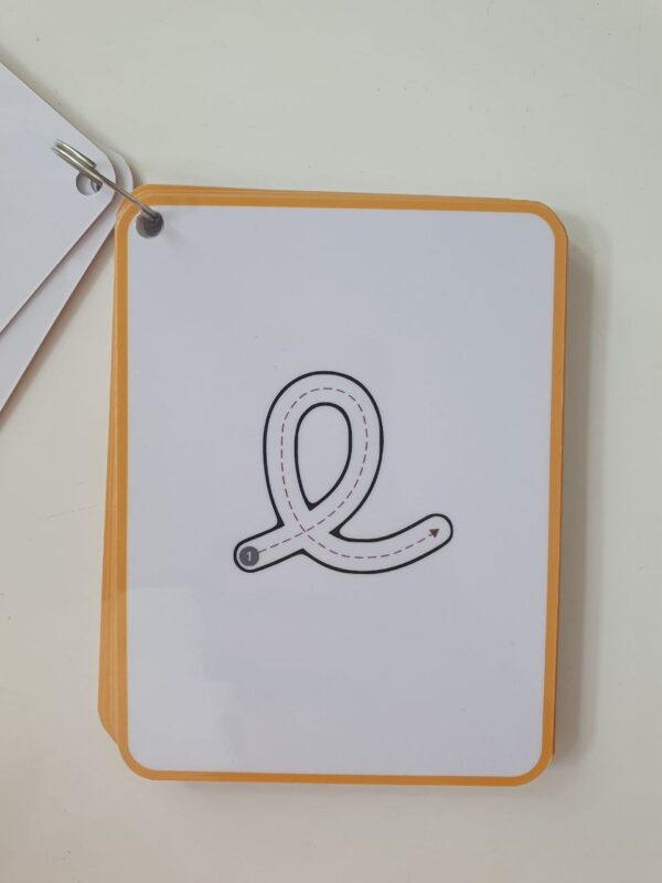 lettres à tracer cursif