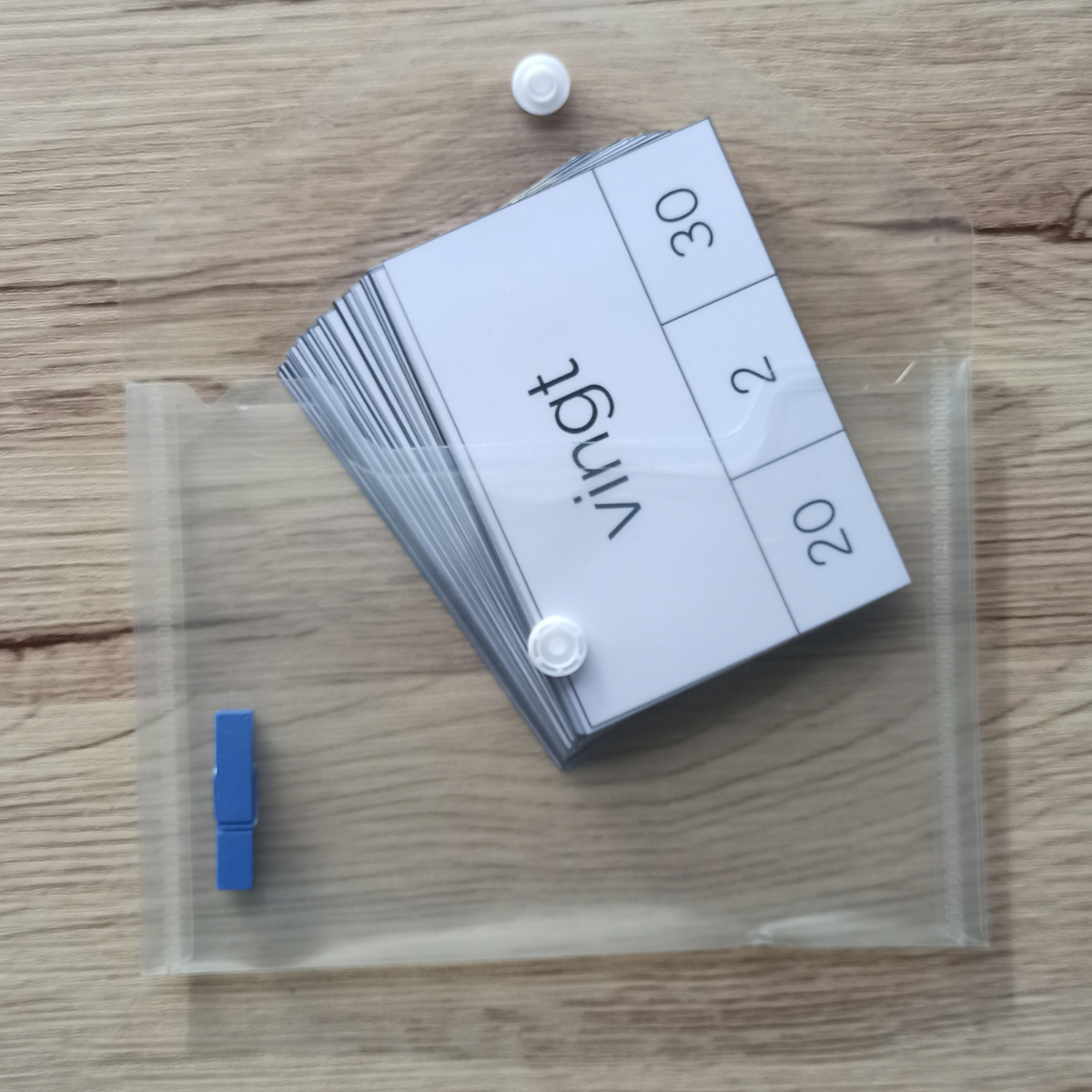 Écriture des nombres cartes à pince 20 à 69 Écriture des nombres cartes à pince 20 à 69